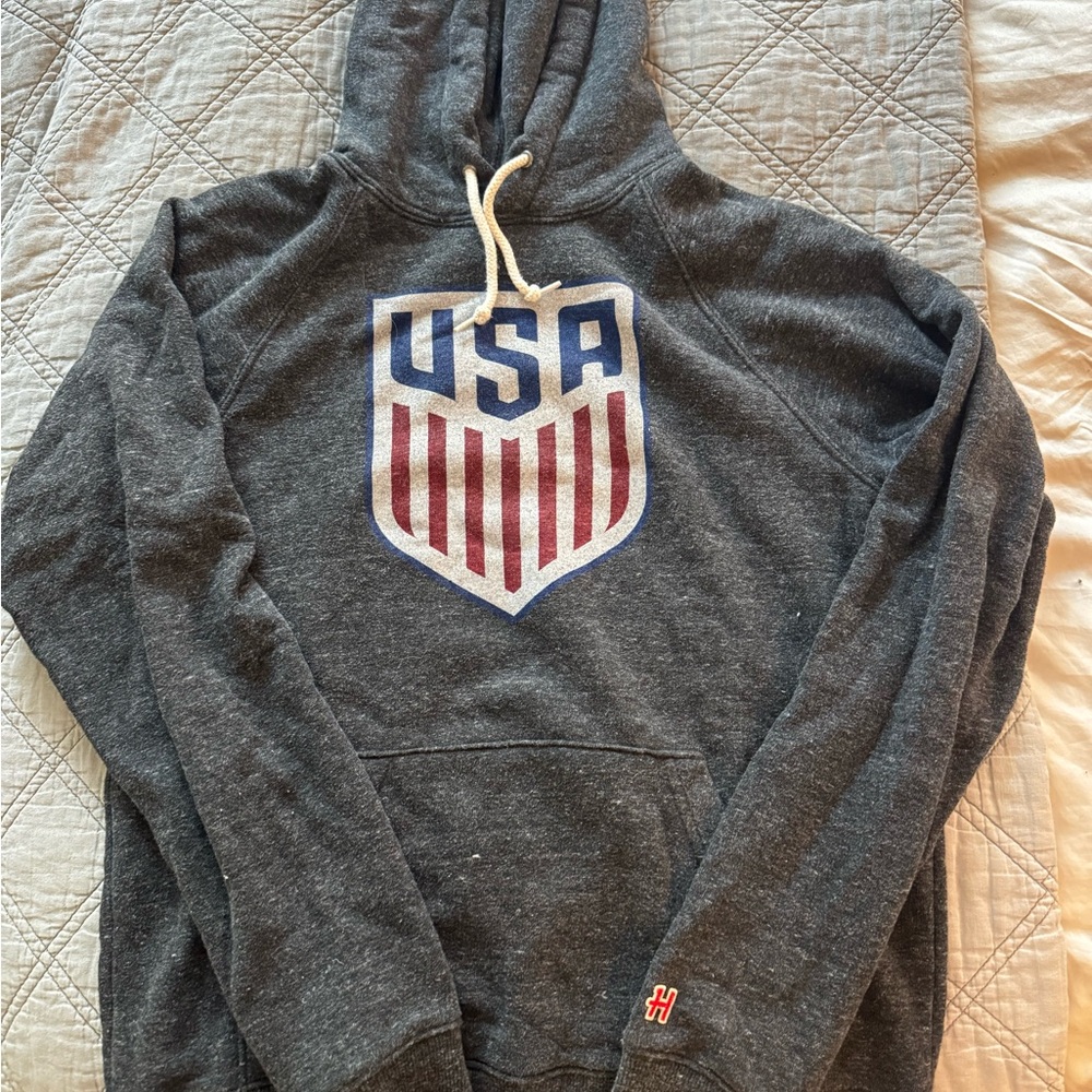 USA Logo Gray Hoodie